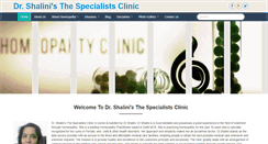 Desktop Screenshot of homoeopathicspecialist.com